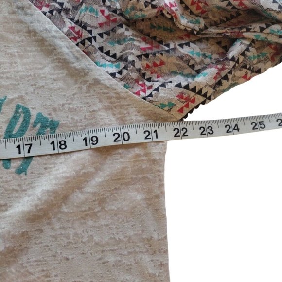 Southern Grace Top Womens 2xl Burnout Sheer - Picture 3 of 15